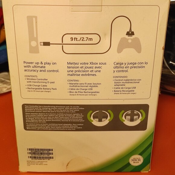 Sealed Microsoft XBOX 360 Wireless Controller Special Edition Play and Charge ki - Picture 4 of 11